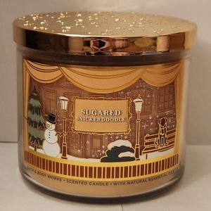 New Bath & Body Works 3-Wick Sugar Snickerdoodle Candle